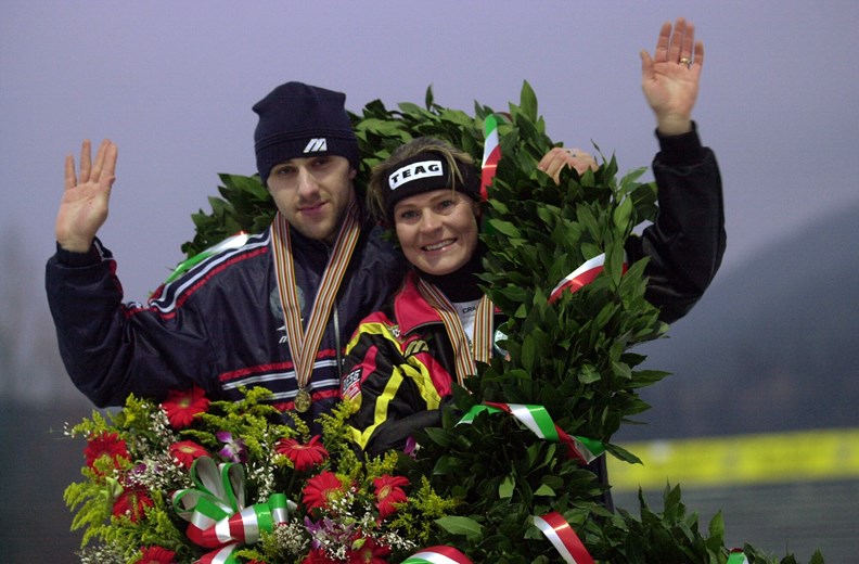 Dmitry Shepel en Gunda Niemann (EK 2001)
