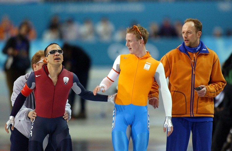 Derrek Parra en Jochem Uytdehaage OS 2002