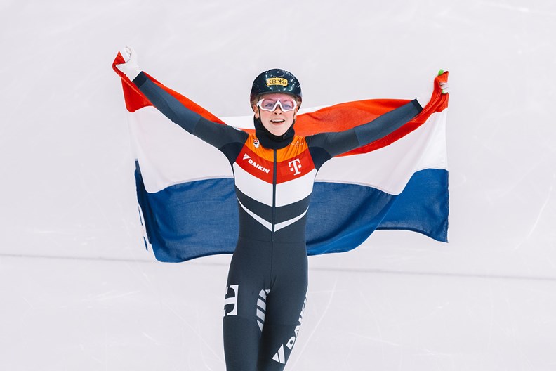 Xandra Velzeboer wereldkampioene 1000 m 2023