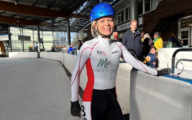 Josine Kroon recordvrouw ijsbaan Haarlem