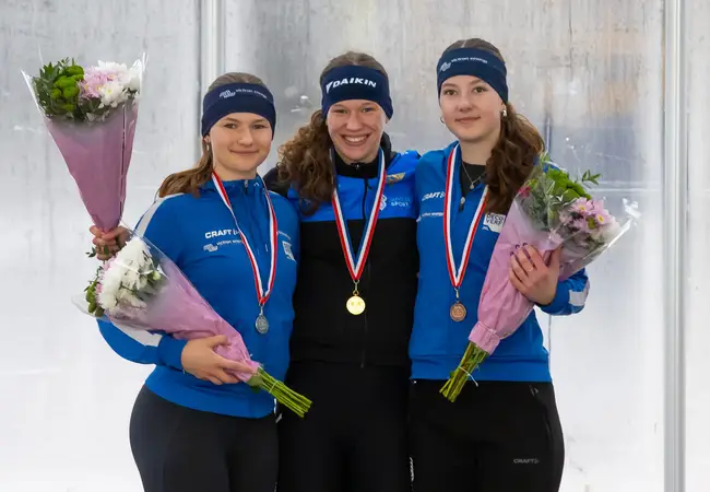 NK Junioren Allround podium Heren B - 2025/2026