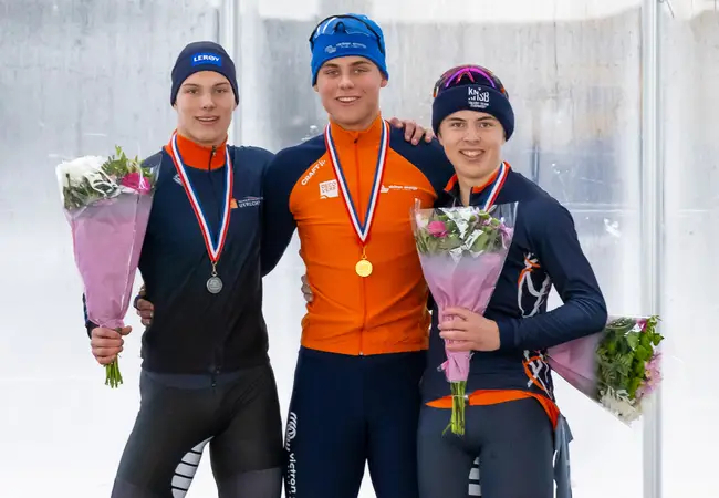 NK Junioren Allround podium Heren B 2025-2026