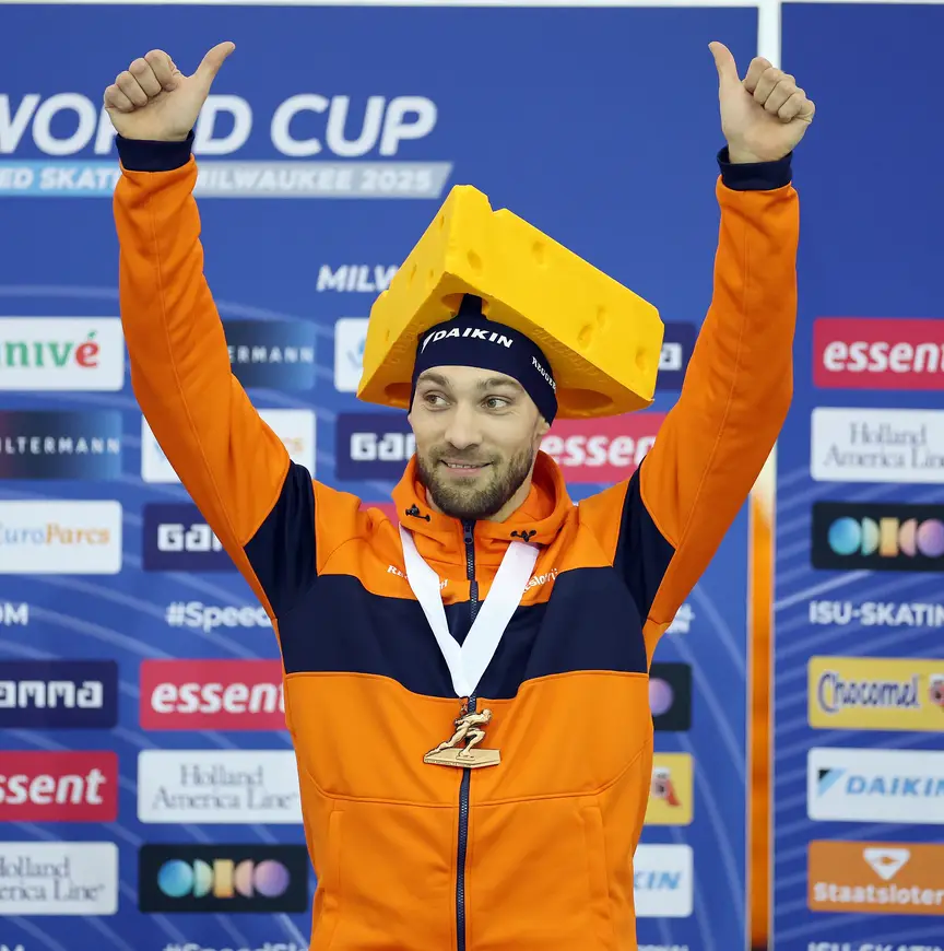 Kjeld Nuis de kaaskop, World Cup Milwaukee, 2025