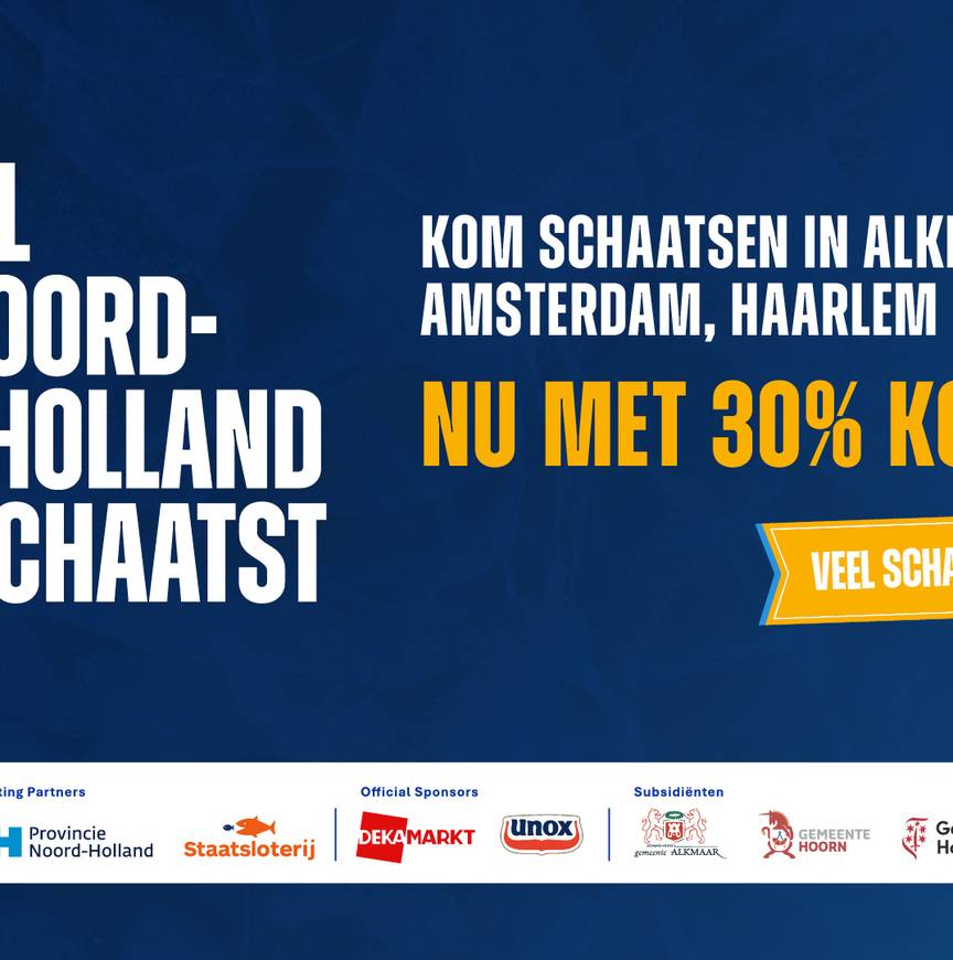 Heel Noord-Holland schaatst tijdens De Vier van Noord-Holland!