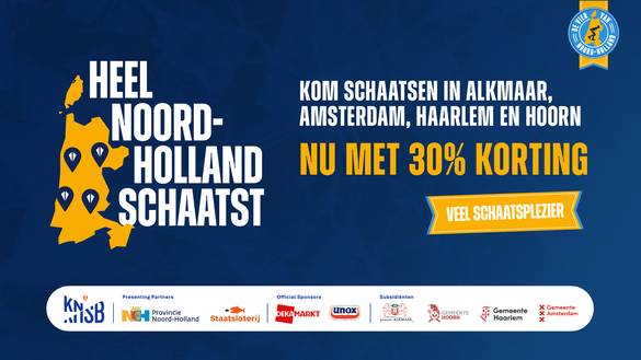 Heel Noord-Holland schaatst tijdens De Vier van Noord-Holland!