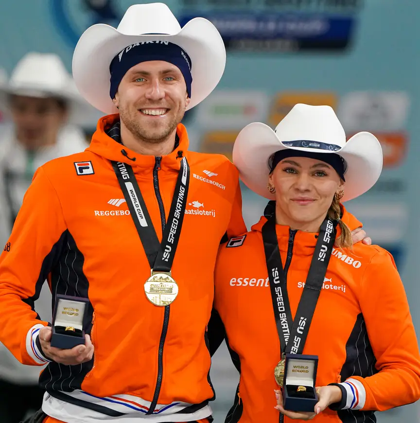 Zilveren plak Groenewoud en wereldrecord mixed relay Dijs en Hoogendoorn