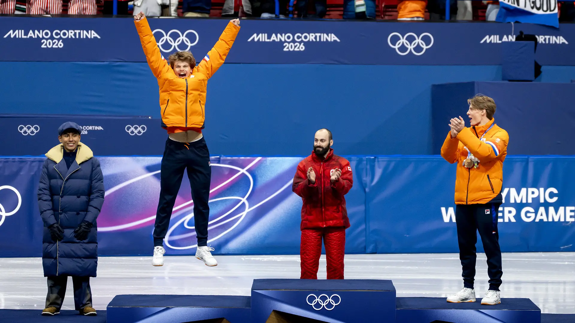 Melle van 't Wout op het podium