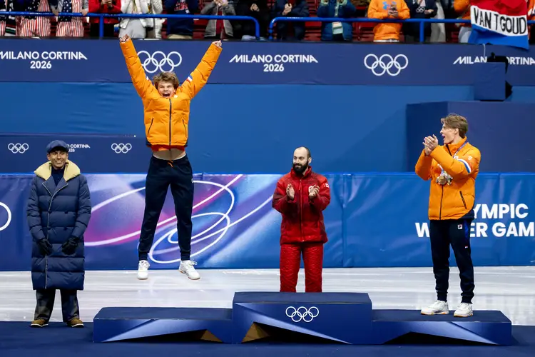 Melle van 't Wout op het podium