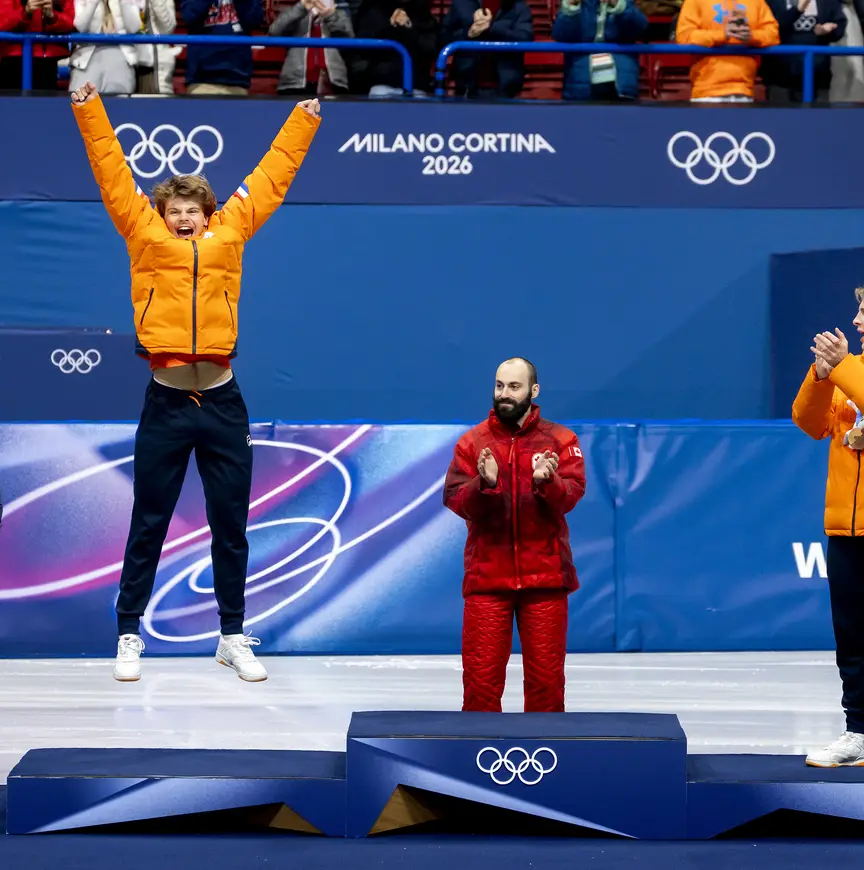 Melle van 't Wout op het podium