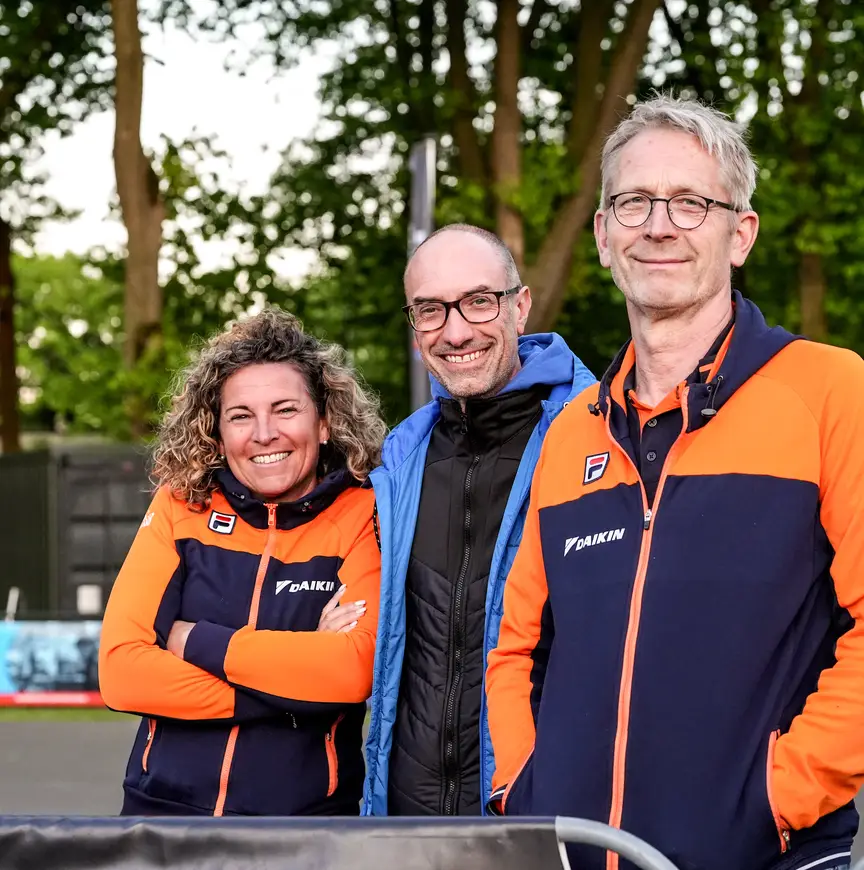 Valentina Berga-Belloni, Frank Fiers en Marcel Scheperkamp, Hollandcup Heerde, mei 2025
