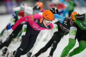 Lars Woelders van Team Essent in het peloton