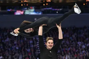 Daria Danilova en Michel Tsiba WK