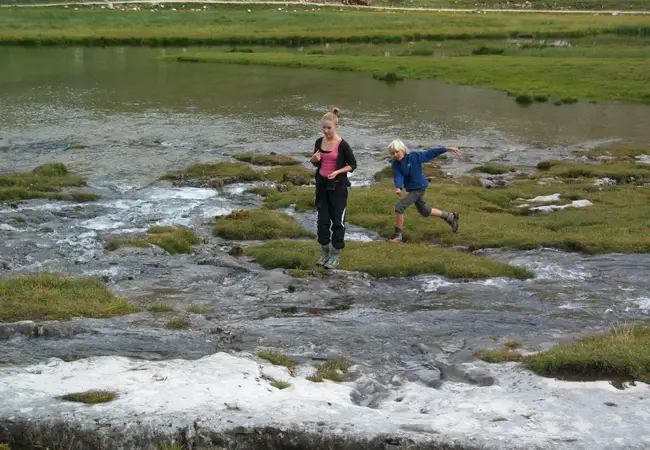 Vakantiepret in de jonge jaren van Carlijn en Friso