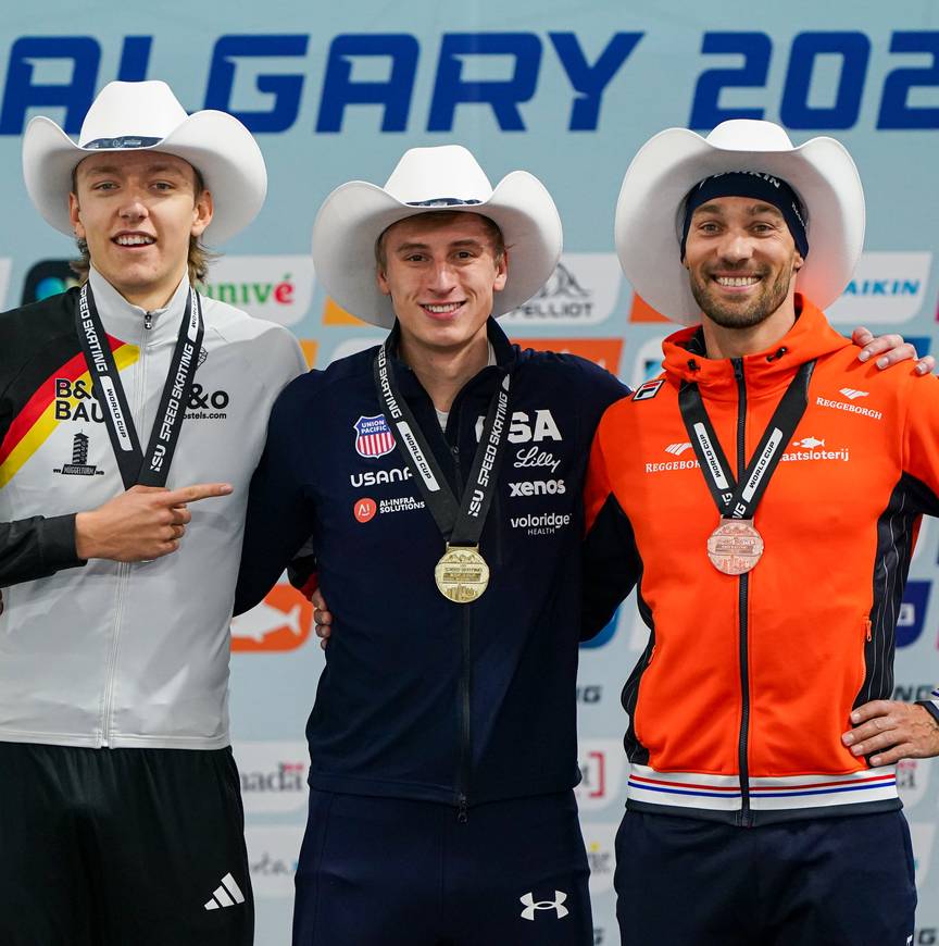 Calgary WC - Kjeld Nuis podium 1500 meter