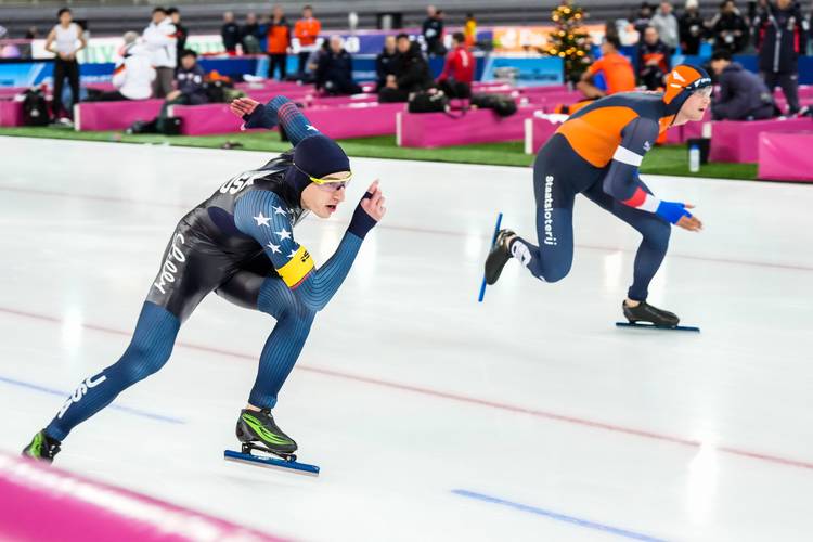 Jordan Stolz en Jenning de Boo