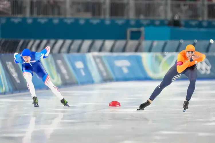 Jordan Stolz en Jenning de Boo Milaan