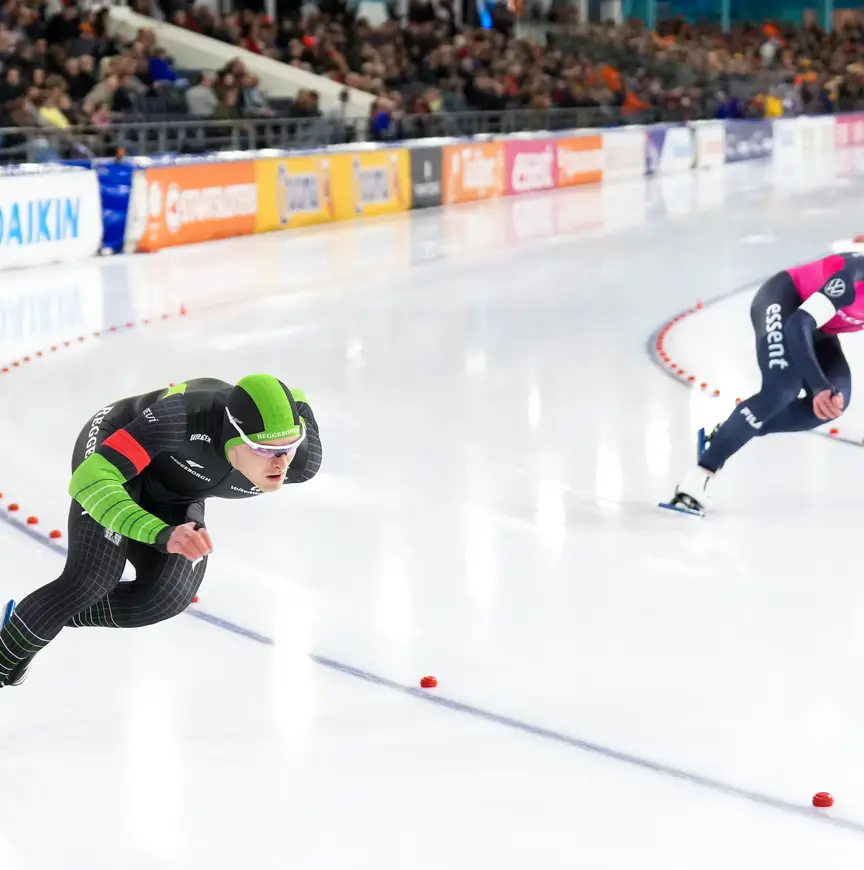 Janno Botman tegen Sijmen Egberts op het NK Sprint