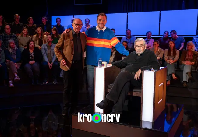 Rob Hadders, Philip Freriks en Maarten van Rossem bij De Slimste Mens
