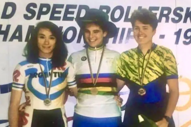 Valentina Berga-Belloni WK-goud, Perth 1995