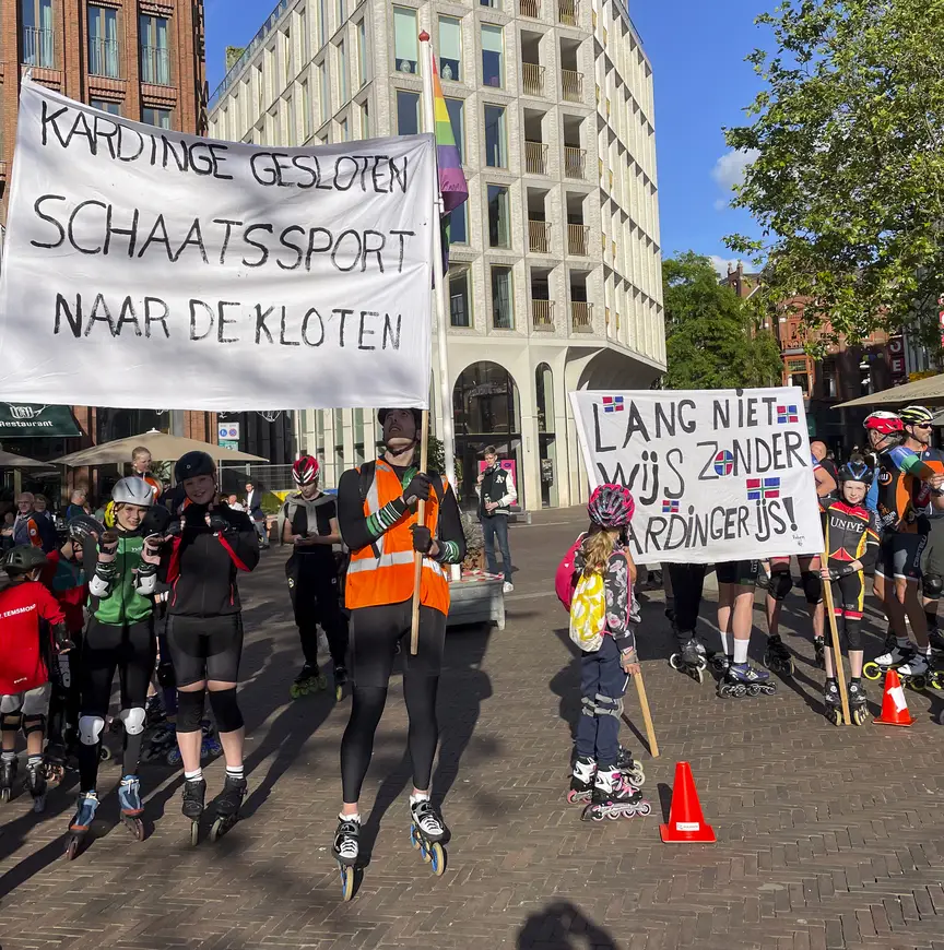 Leuzen bij actie Kardinge