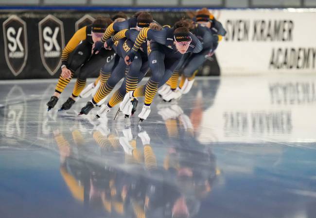 Anna Boersma op kop van de Staan-CTS trein
