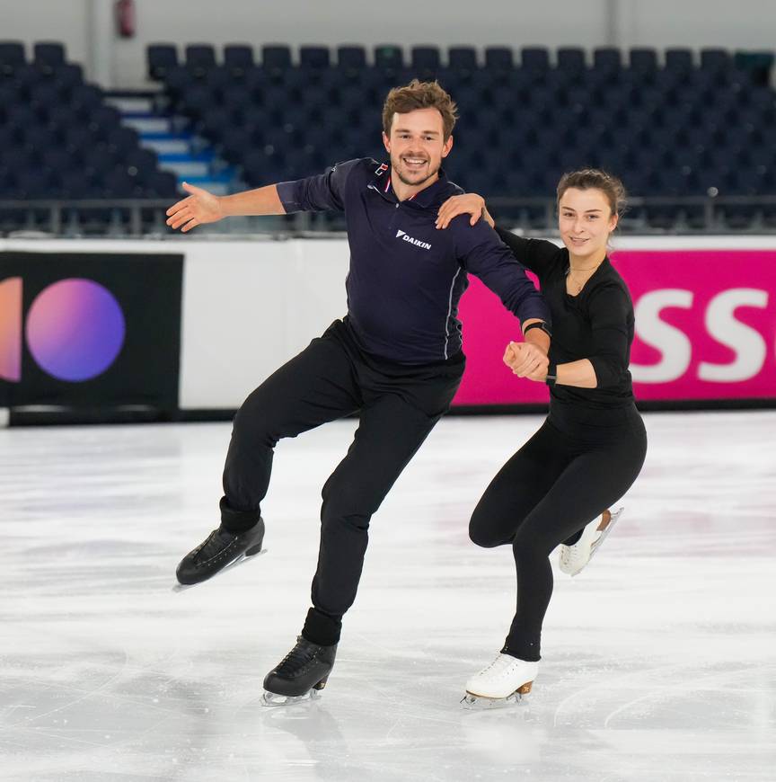 Daria Danilova en Michel Tsiba