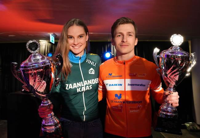 Bente Kerkhoff en Luc ter Haar: winnaars van de Marathon Cup 2024-2025