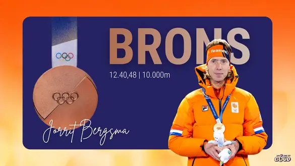 Brons 10.000 Jorrit Bergsma