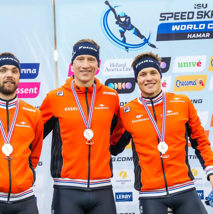 Bronzen achtervolgingstrio