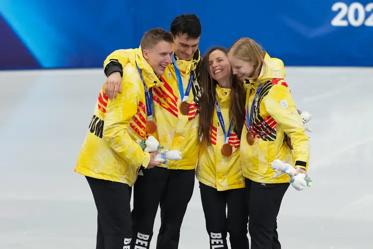 Bronzen Belgen op mixed relay