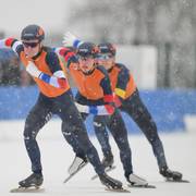 Sil van der Veen, Mats Bendijk en Mika Kolder pakken zilver