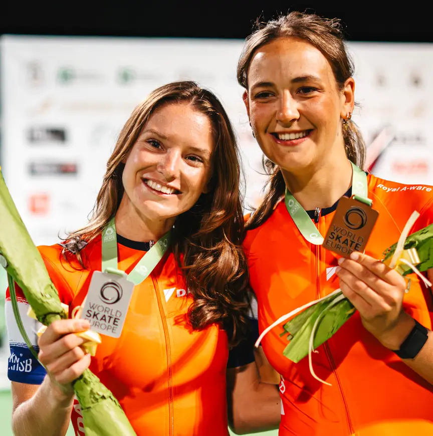 Lianne van Loon Sofia Schilder puntenkoers EK Inlineskaten