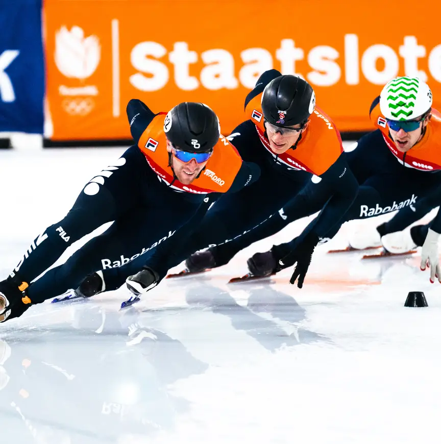 Sven Roes en Teun Boer op kop van de groep