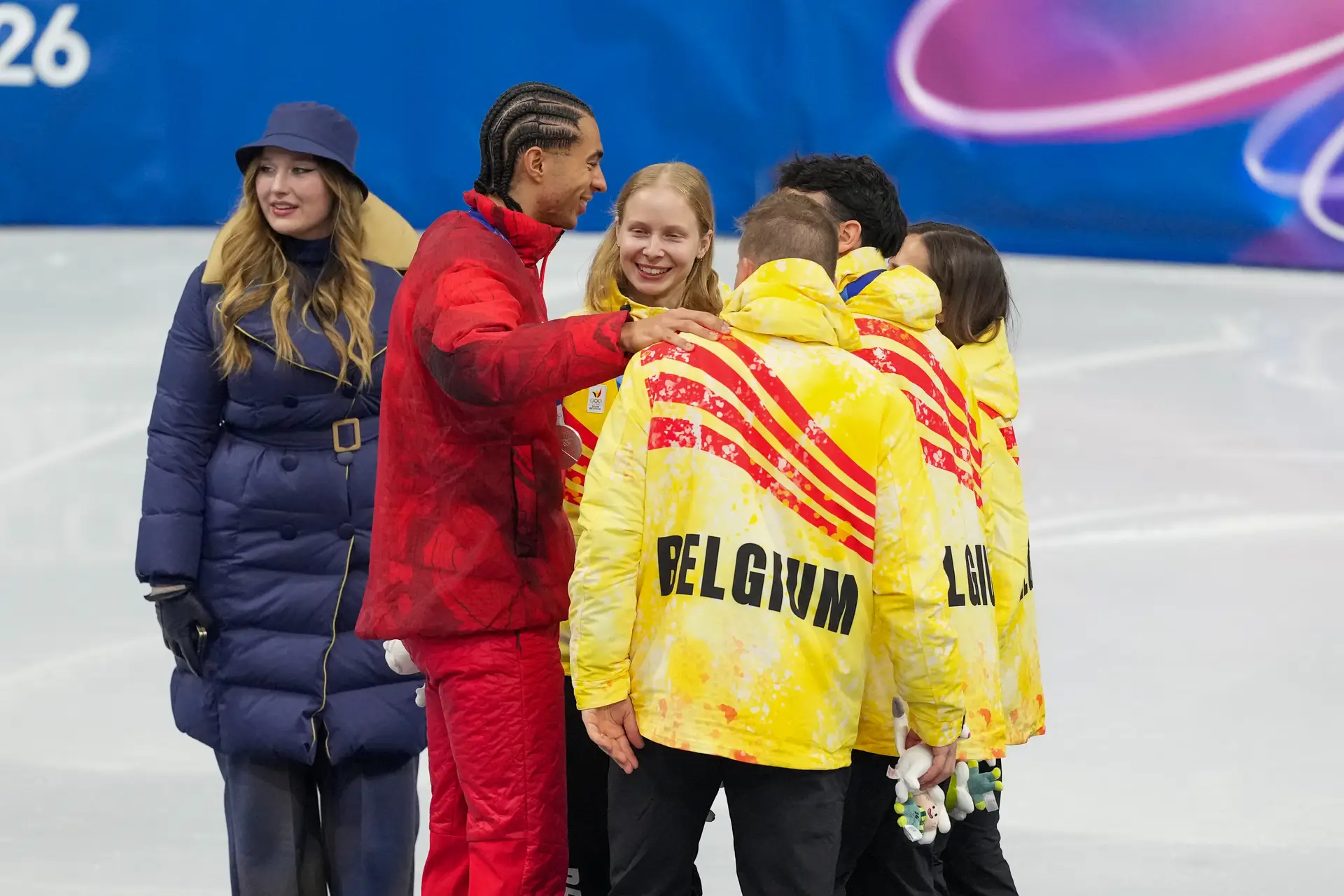 William Dandjinou viert mee met de Belgen