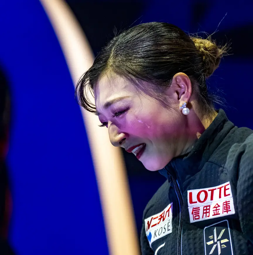 Kaori Sakamoto in tranen na WK