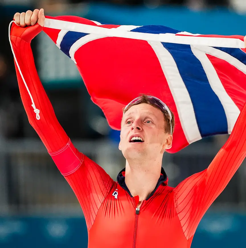 Hte geijkte plaatje: Eitrem met vlag