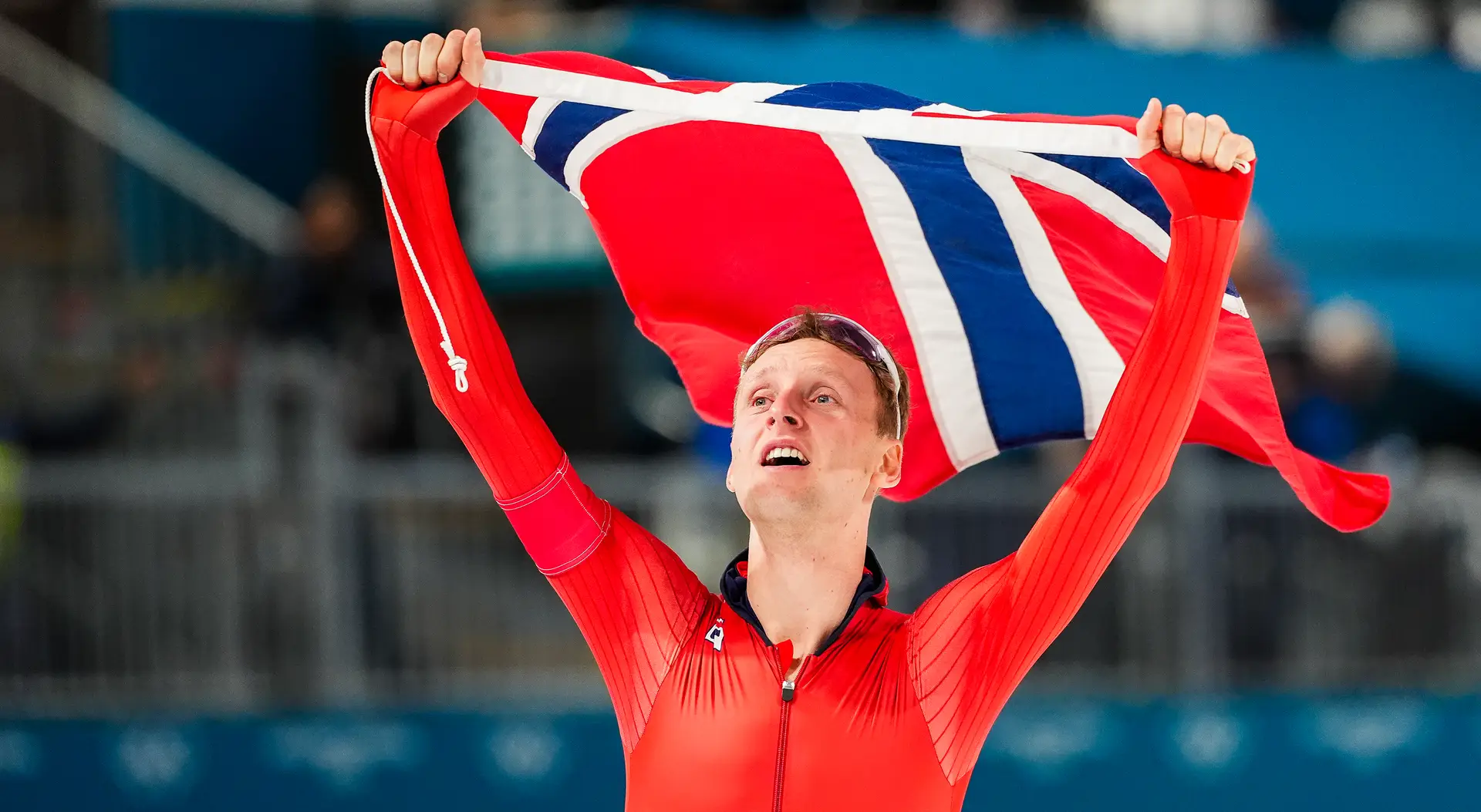 Hte geijkte plaatje: Eitrem met vlag