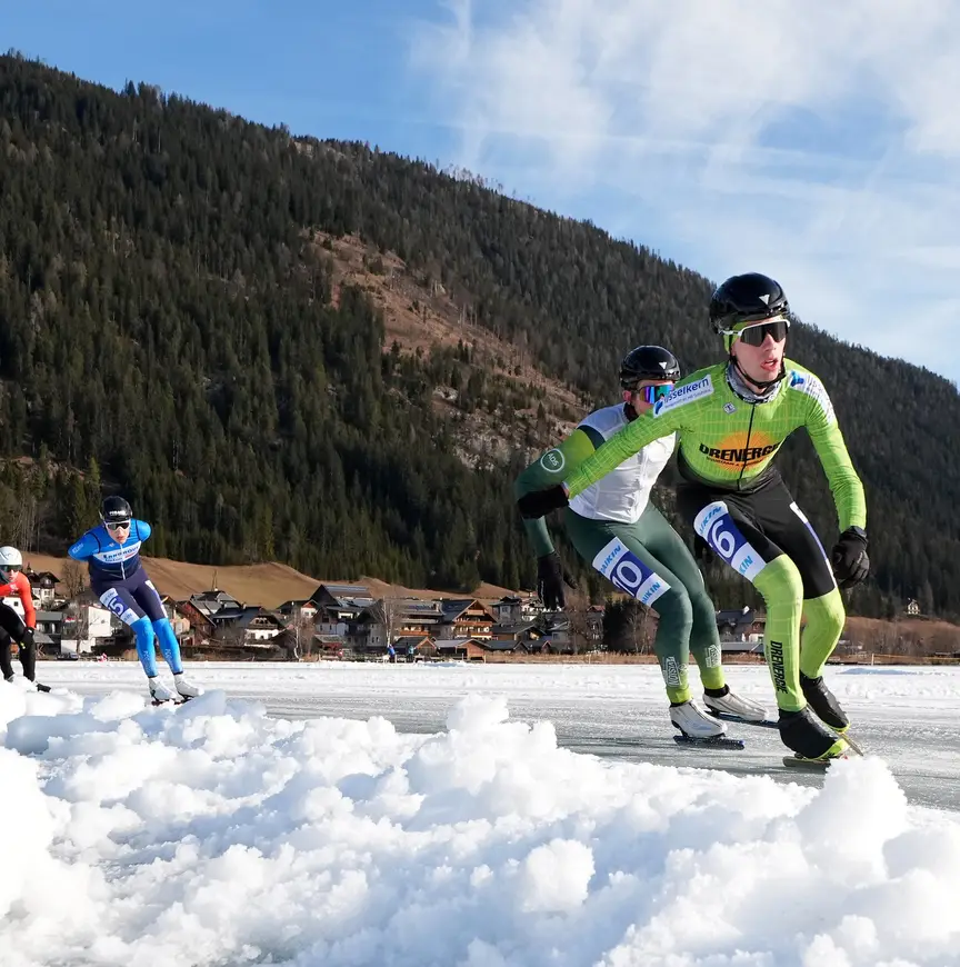 Ewout Beijeman debuteerde afgelopen winter op de Weissensee