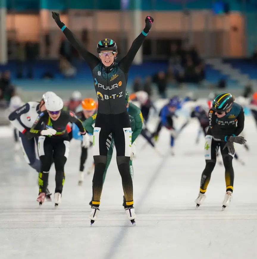Gioya Lancee winnaar marathon Heerenveen 14-2-26