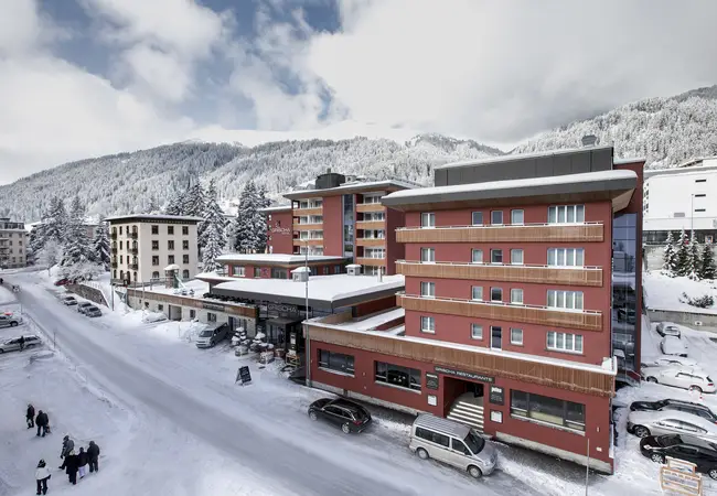 Hotel Grischa Davos Zwitserland buiten