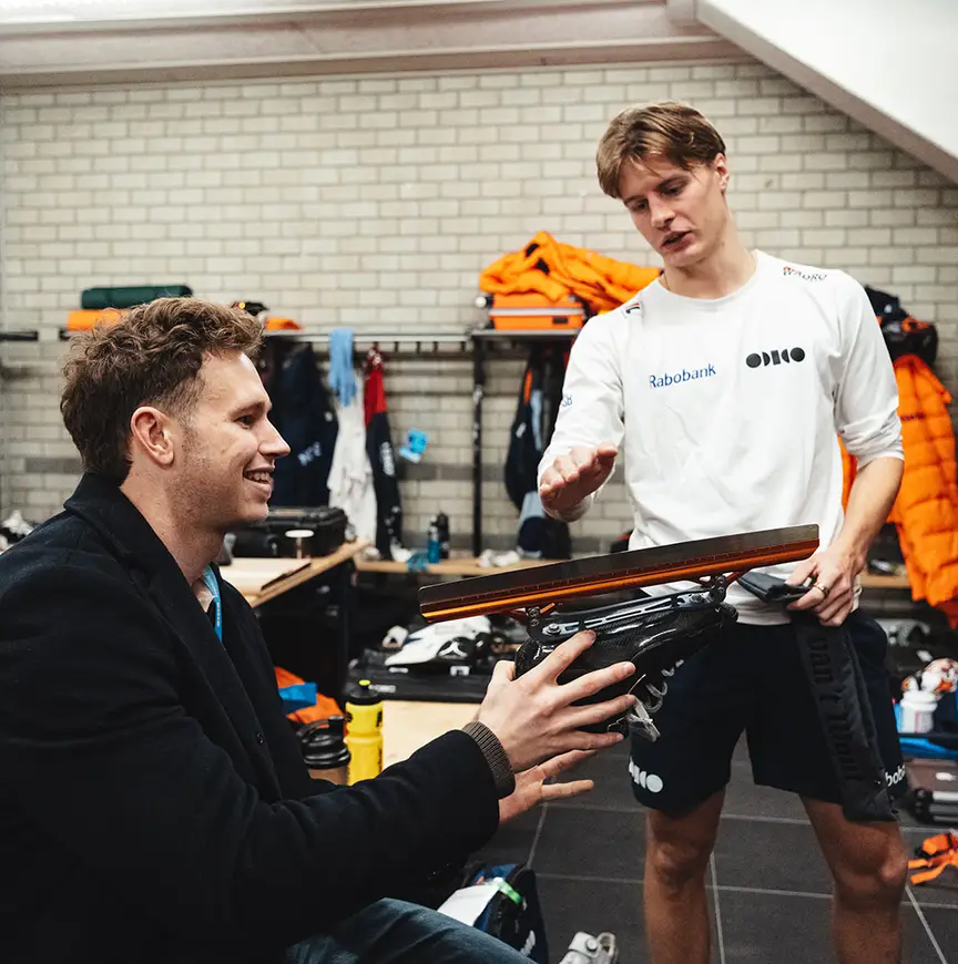 Harrie Lavreysen en Jens van 't Wout