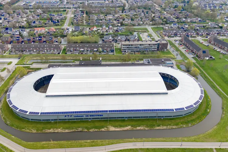 IJsbaan de Westfries Hoorn vanuit de lucht