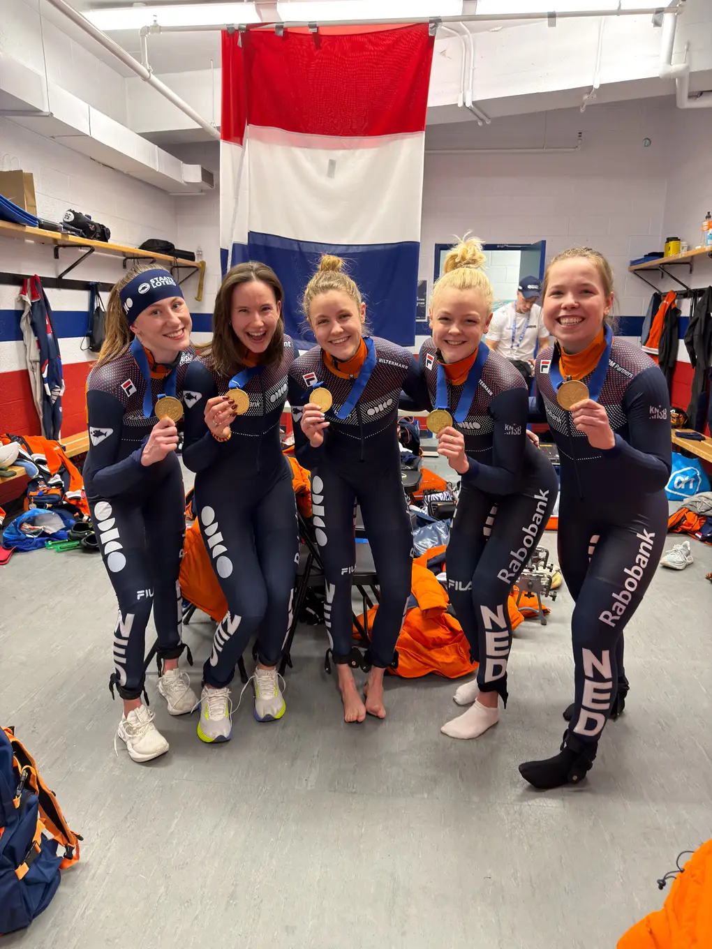 Zoë Deltrap, Selma Poutsma, Michelle Velzeboer, Xandra Velzeboer, Diede van Oorschot WK Montreal