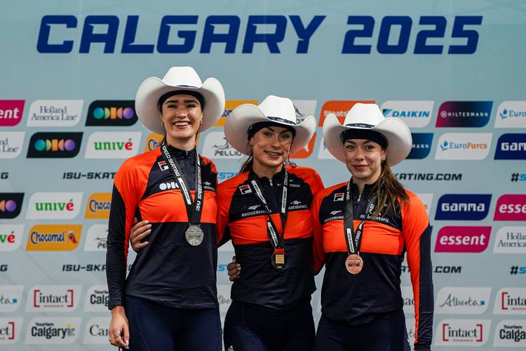 Nederlands podium op de 1.000m bij de vrouwen