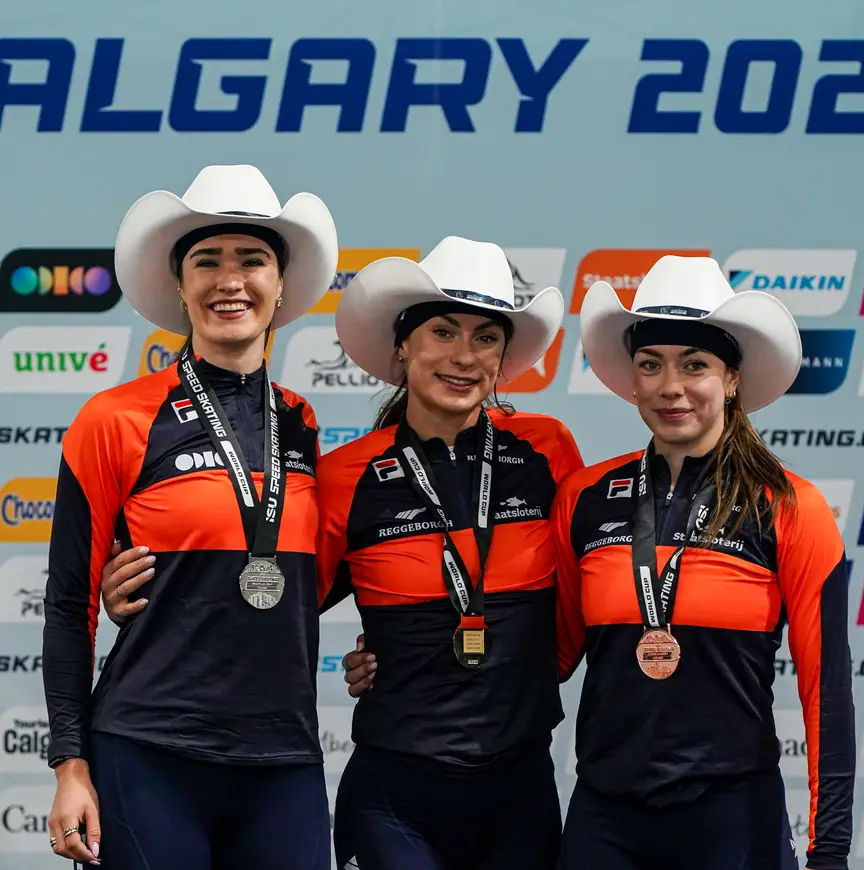 Nederlands podium op de 1.000m bij de vrouwen