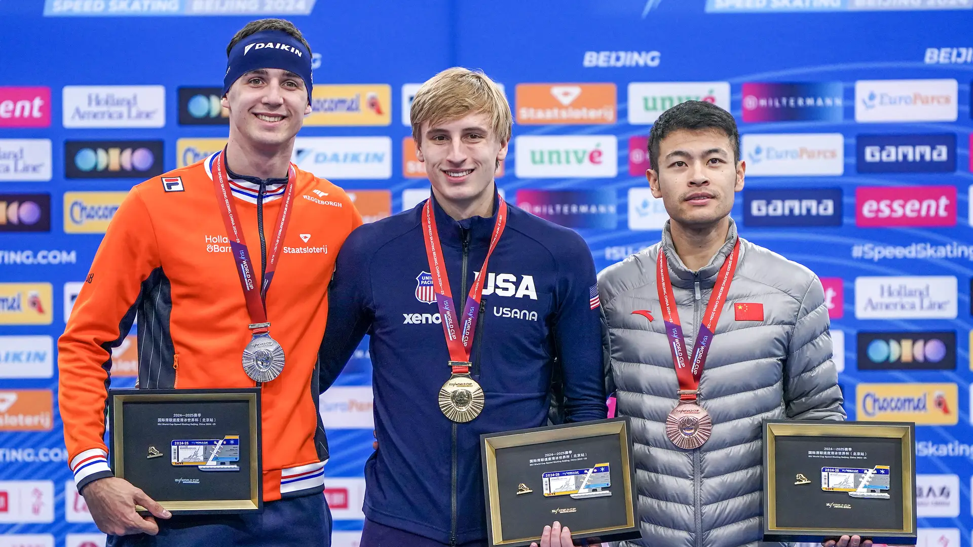 Podium 1000 m M WC 2 2024