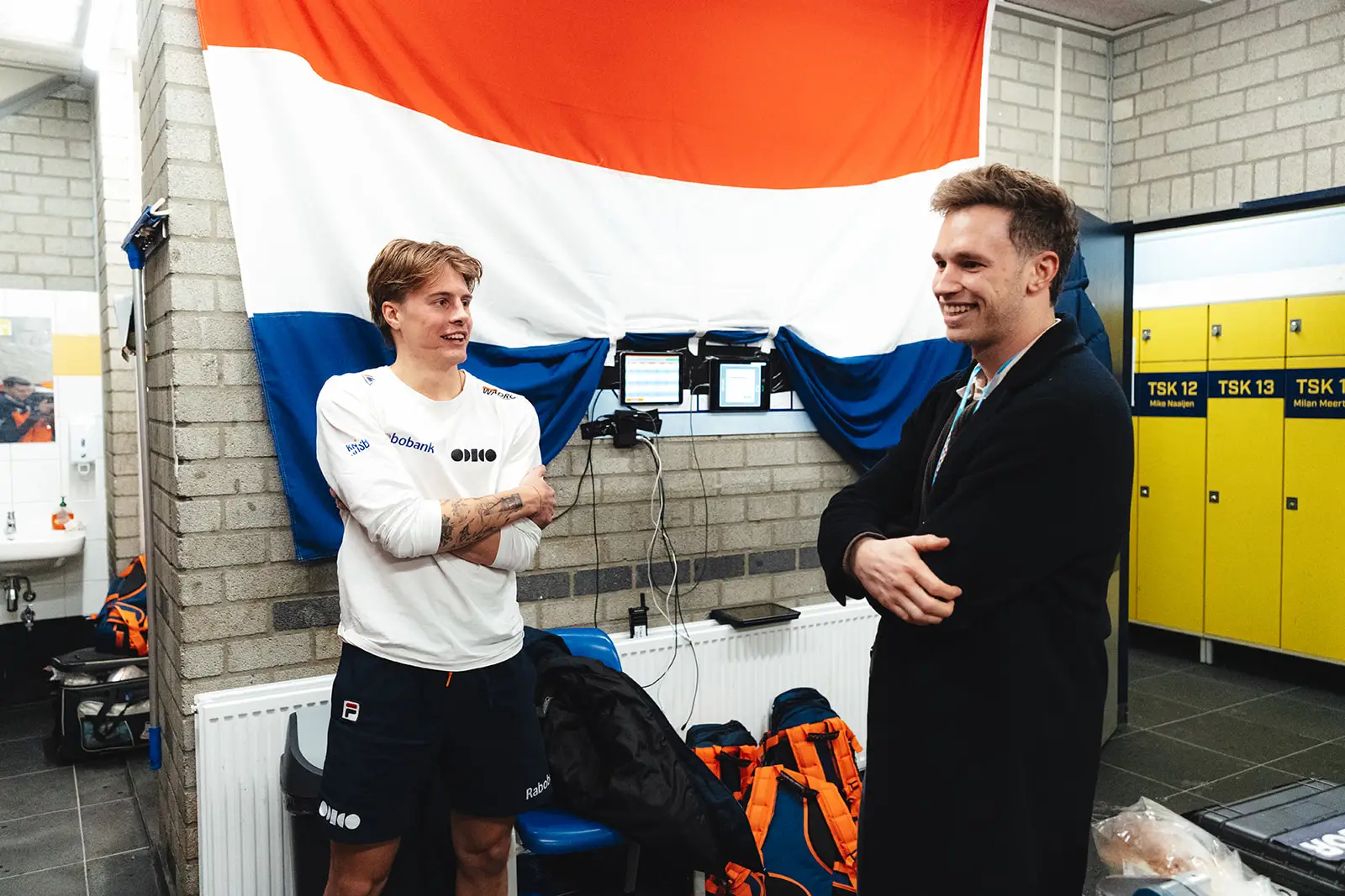 Jens en Harrie in een onderonsje