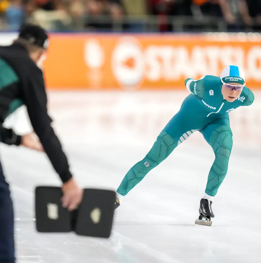Marijke Groenewoud test zichzelf op de drie kilometer, wint die afstand en neemt ook afscheid van he