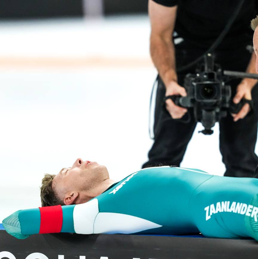 Jorrit Bergsma uitgepierd na 10 km OKT
