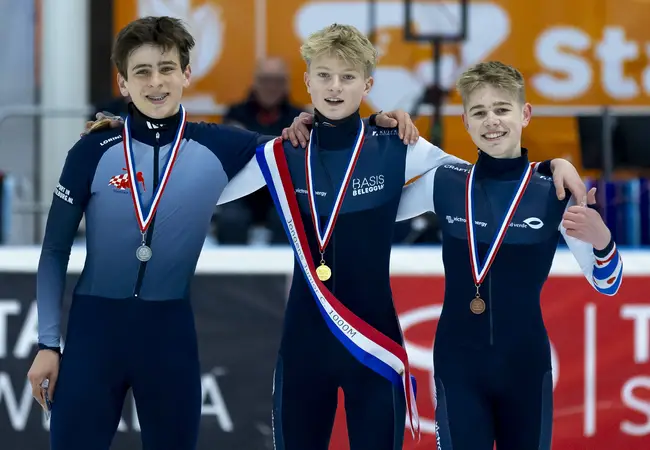 NK Shorttrack Junioren C Jongens - 1000mtr _ Hanneke Mennens